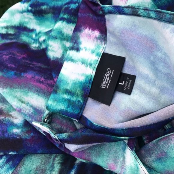 Mossimo Flowing Sleeveless Purple Blue Midi Dress - Picture 5 of 10